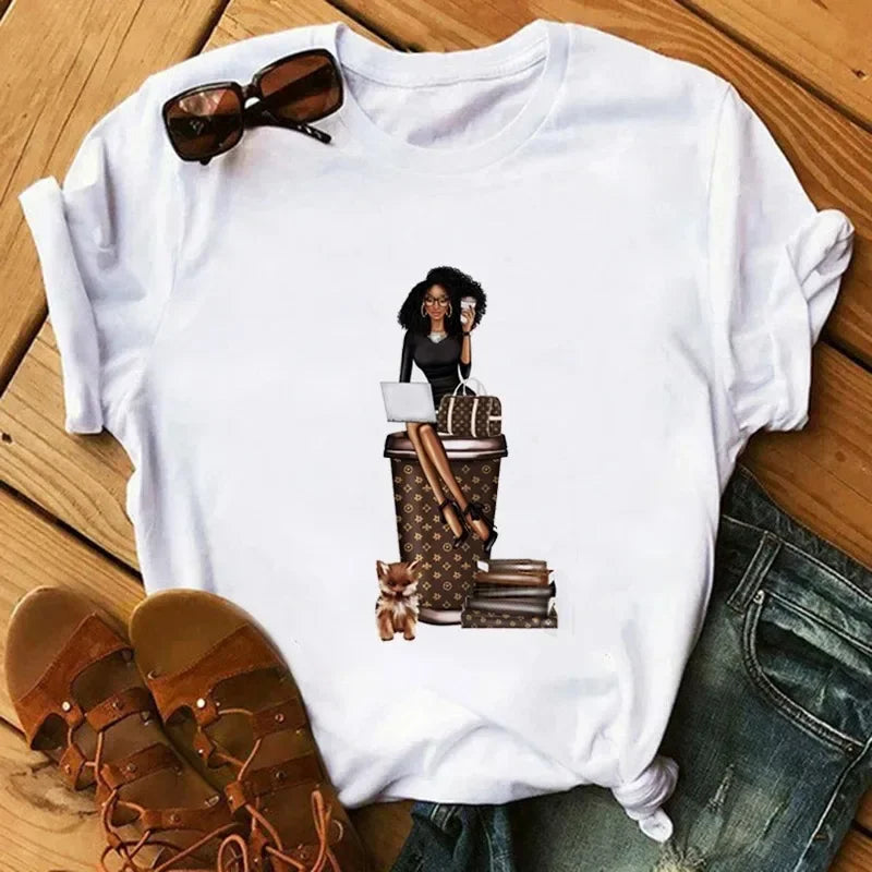 Black Girls Fashion Women T-Shirts - Empire P.E