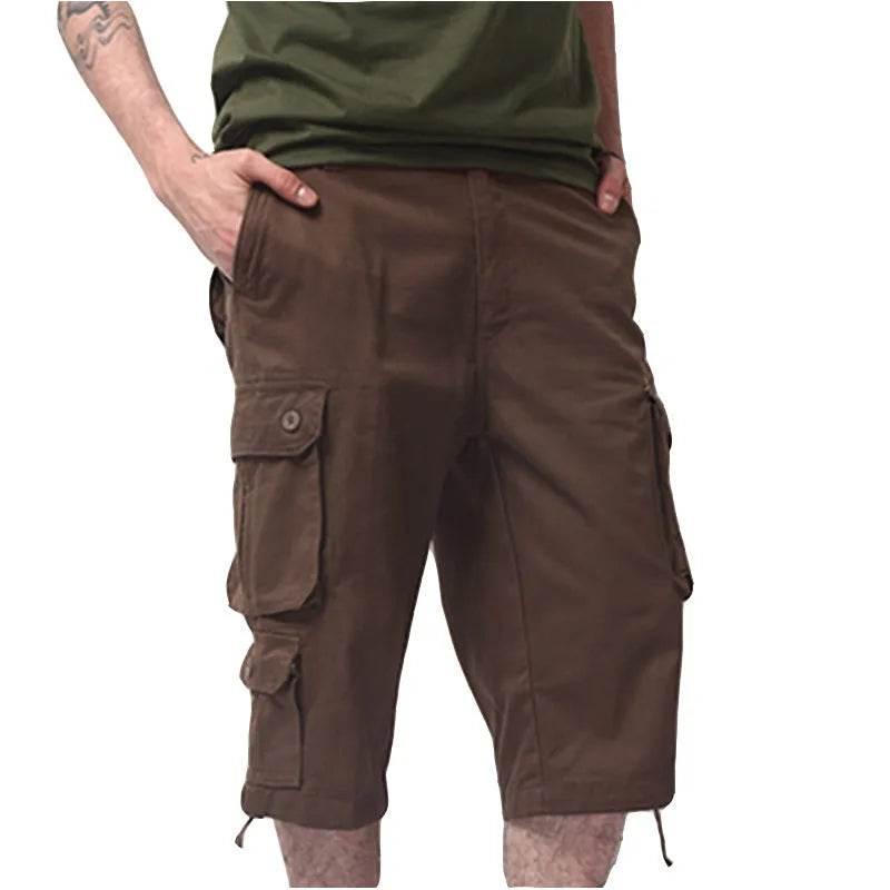 New Men's Trend Loose Large Size Cotton Shorts Multi Pocket - Empire P.E