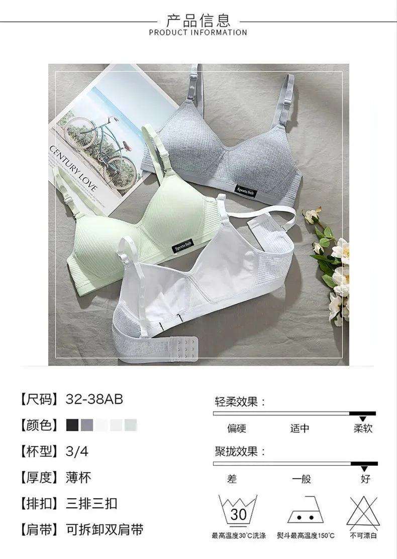 Cotton Underwear Women AB Cup Bra Wireless - Empire P.E