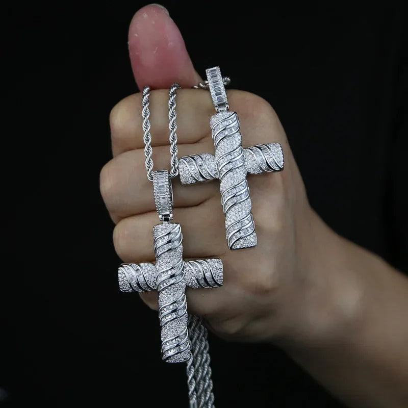Lab Diamond Cross Pendant