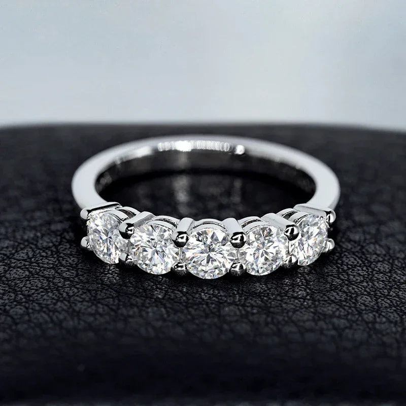 [ Moissanite Rings ] Emerald Oval Moissanite Diamond Rings For Women S925 Sterling Silver - Empire P.E