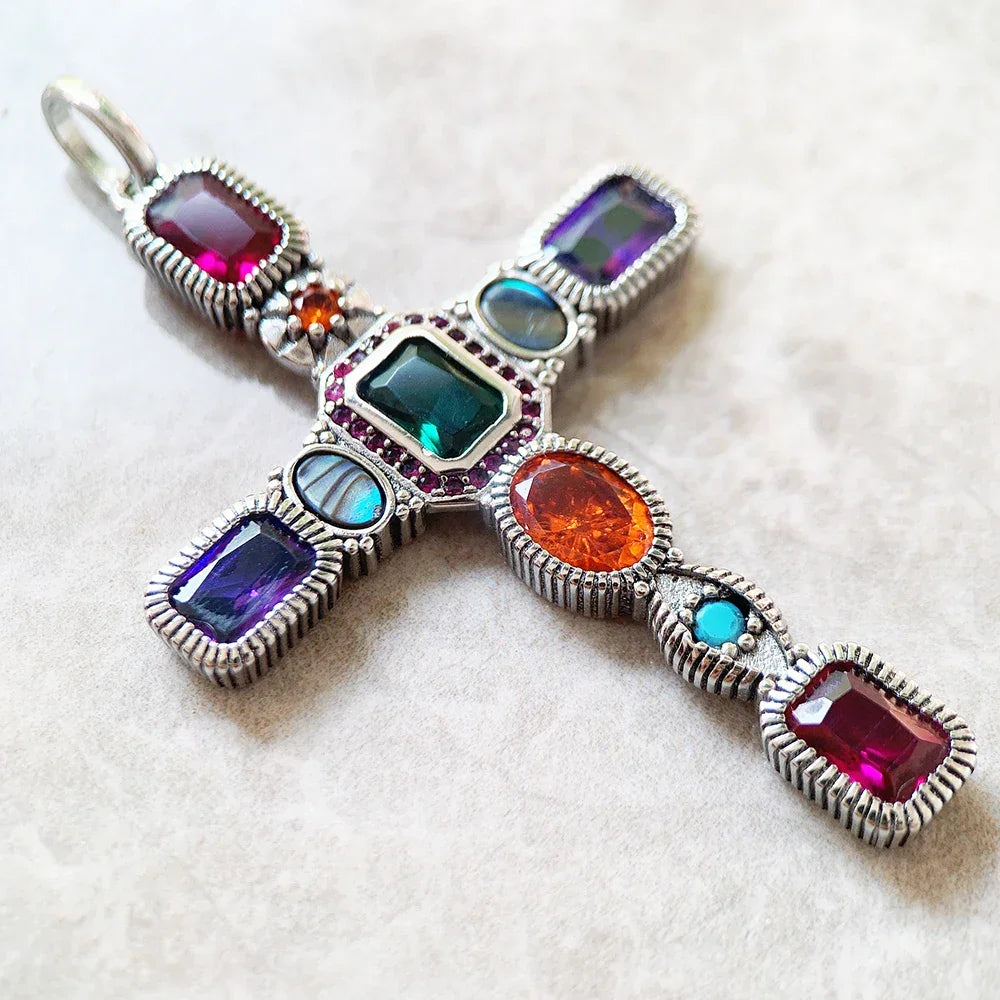 Pendant Colorful Cross