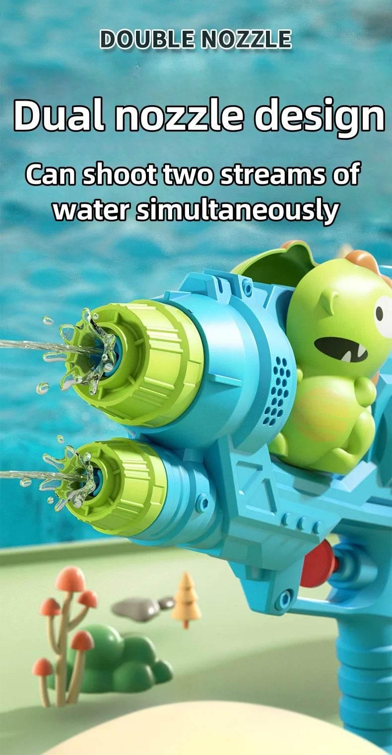 Dinosaurs, ducks, sharks, twin sprinklers, water gun toys, water fights, family gatherings, party games, water pools, beach toys - Empire P.E