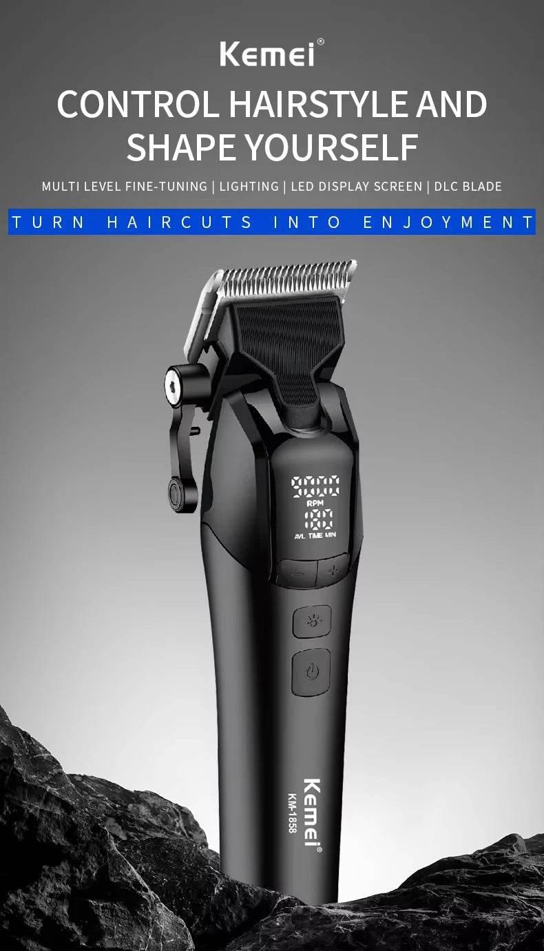 Kemei KM-1858 9000RPM 10W Hair Clipper,KM-264 Rechargeable Electric Trimmer,Original KM-T95 Shaver For Men Barber Clippers Kit - Empire P.E
