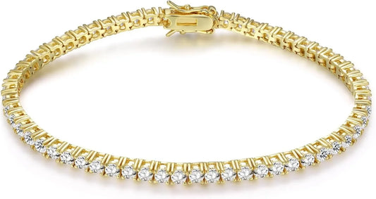 2025 new 7-8 Inch Tennis Bracelet with Four Claws - Empire P.E