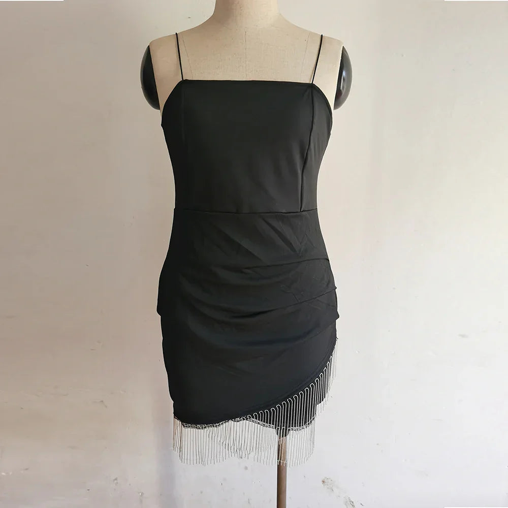 slip dresses sexy slim cross women's skirts - Empire P.E