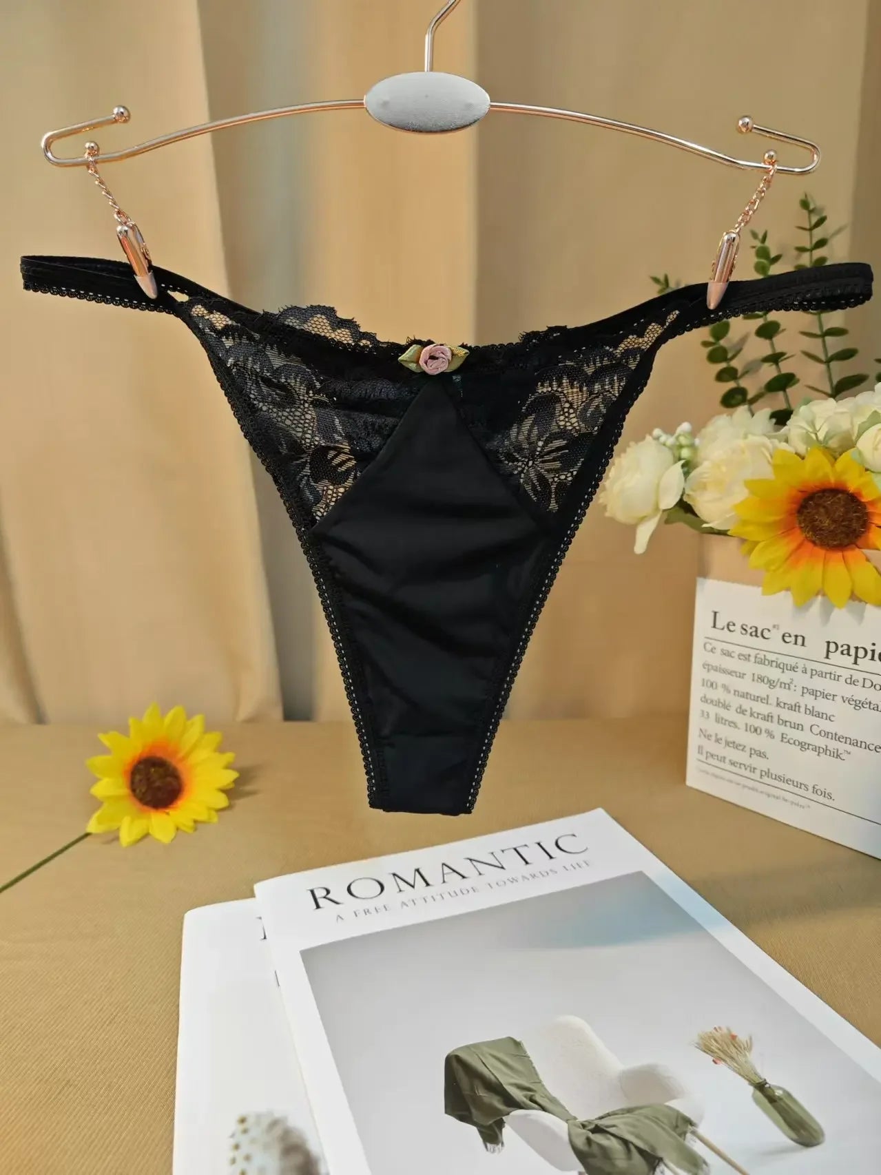 Sexy Women's Low-Waist Thong Underwear - Empire P.E