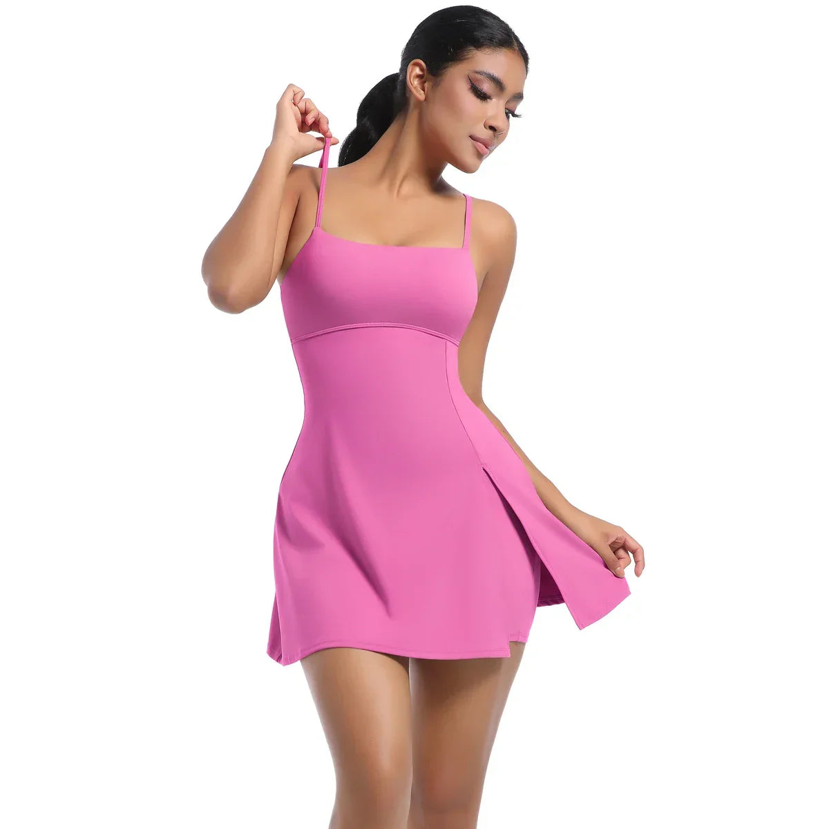 Women Yoga Tennis Skirts Gym Golf Running Sports Fitness Jumpsuit Skirt Sports Overalls Fitness Suits Gym Tracksuit Dance Skirt - Empire P.E