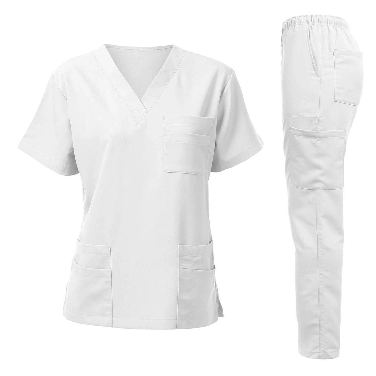 Anti Wrinkle Washable Soft Fabric Nursing Scrubs Hospital Uniform Medical Scrubs Tops Women Jogger Scrubs Sets Nurse Uniform - Empire P.E