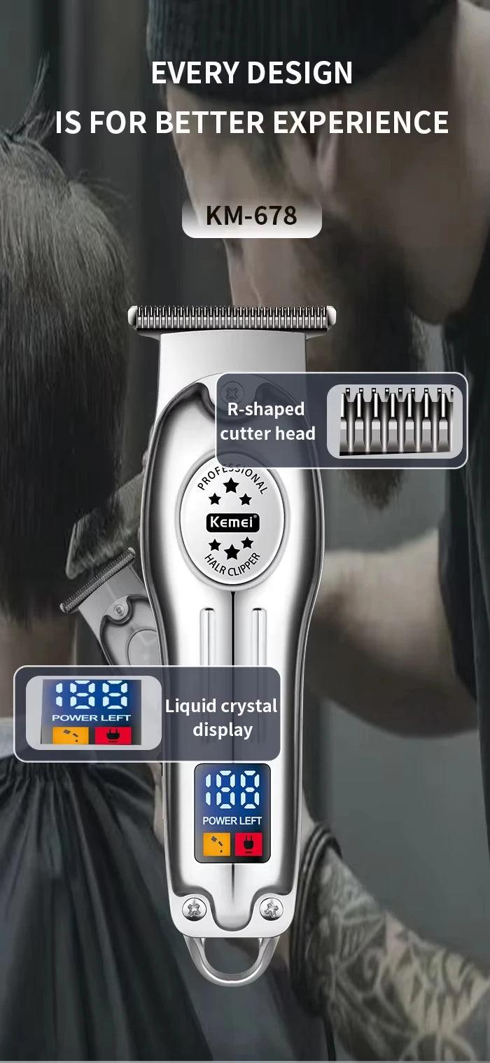 Kemei KM-2628 KM-678 KM-2024 Professional Electric Hair Clippers Rechargeable - Empire P.E