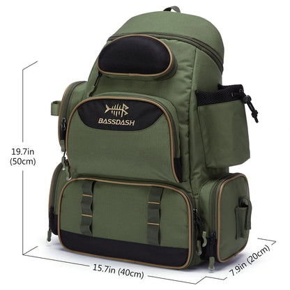 Bassdash Fishing Bag Tackle Backpack