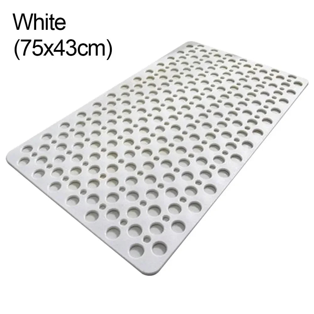 Mould Rubber Anti Slip Bath Mat with Drain Holes - Empire P.E