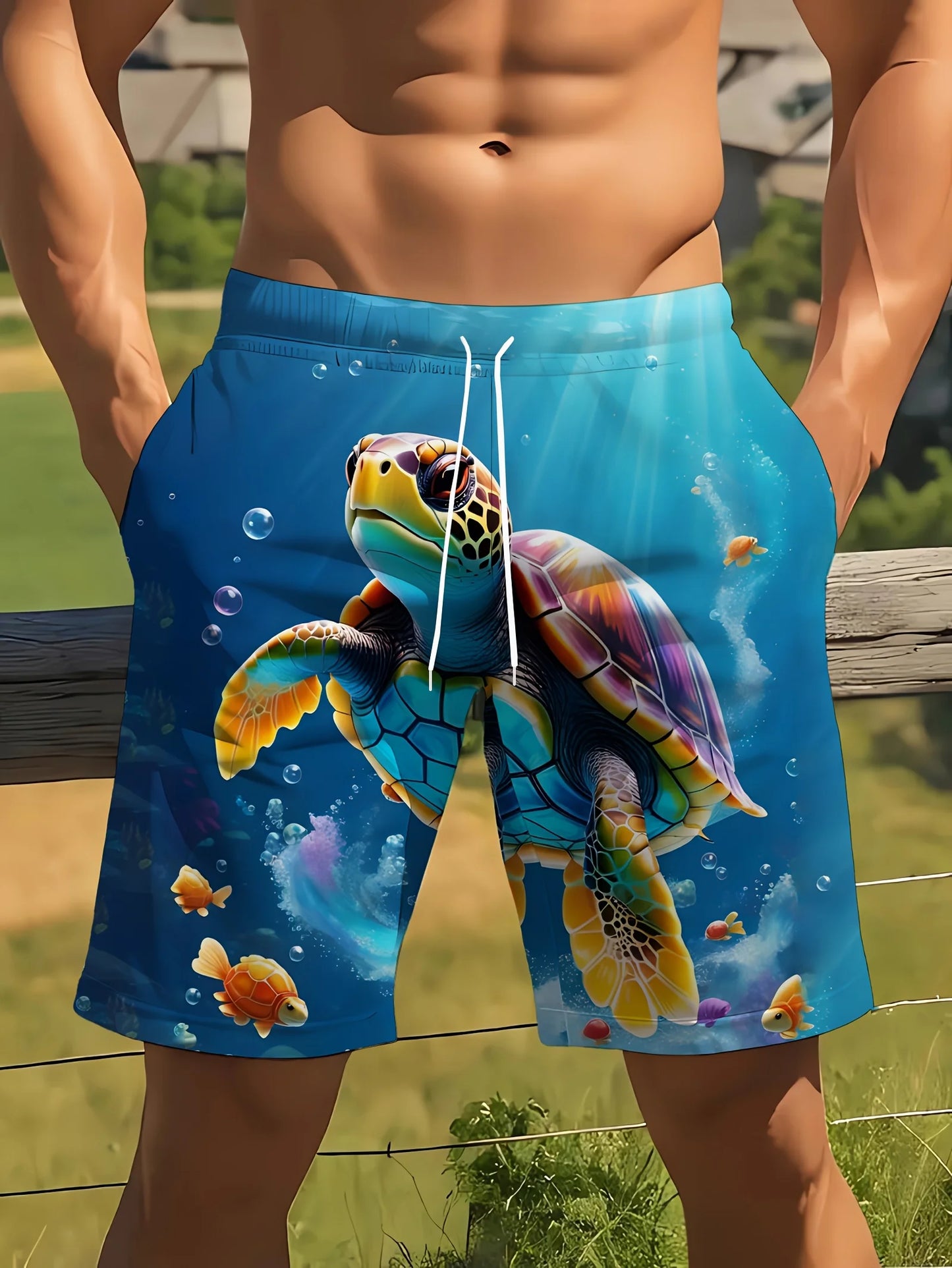 3D Printed Men's Beach Shorts