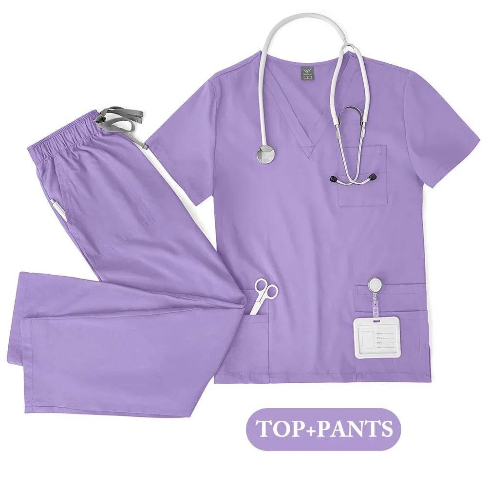 Hot Sale Nurse Scrubs Set Women Anti Wrinkle Washable Soft Hospital Uniform Medical Scrubs Women Scrubs Sets Medical Accessories - Empire P.E