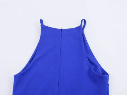 Interlock halter Dress 2024 TRAF's new sexy sleeveless - Empire P.E