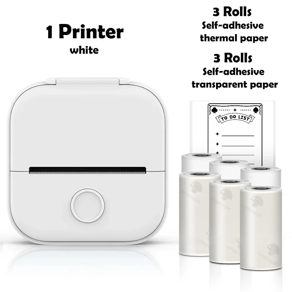 Portable Mini Wireless Thermal Pocket Printer Self-adhesive Stickers - Empire P.E