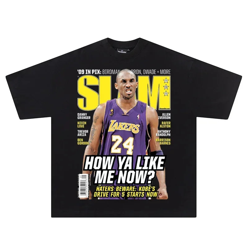 Hip-hop street basketball star print T-shirt for men - Empire P.E