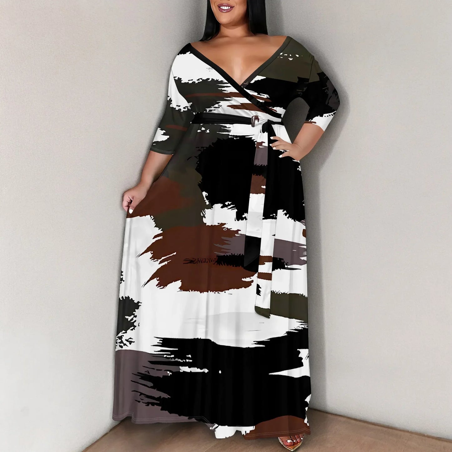 Plus Size for Womens Summer Casual Sundress - Empire P.E