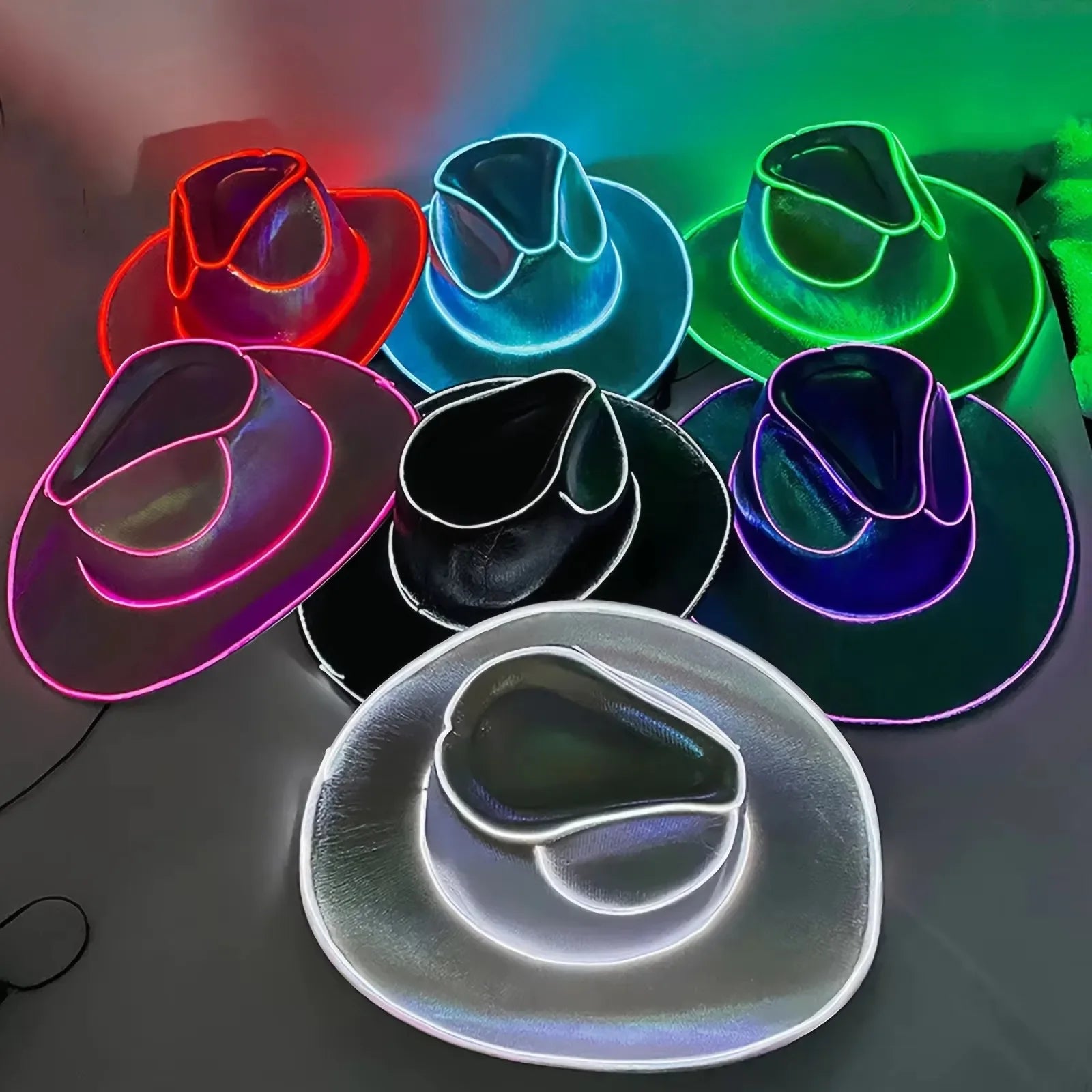 Lights Cowboy Cowgirl Hat with LED Light Up Cap - Empire P.E