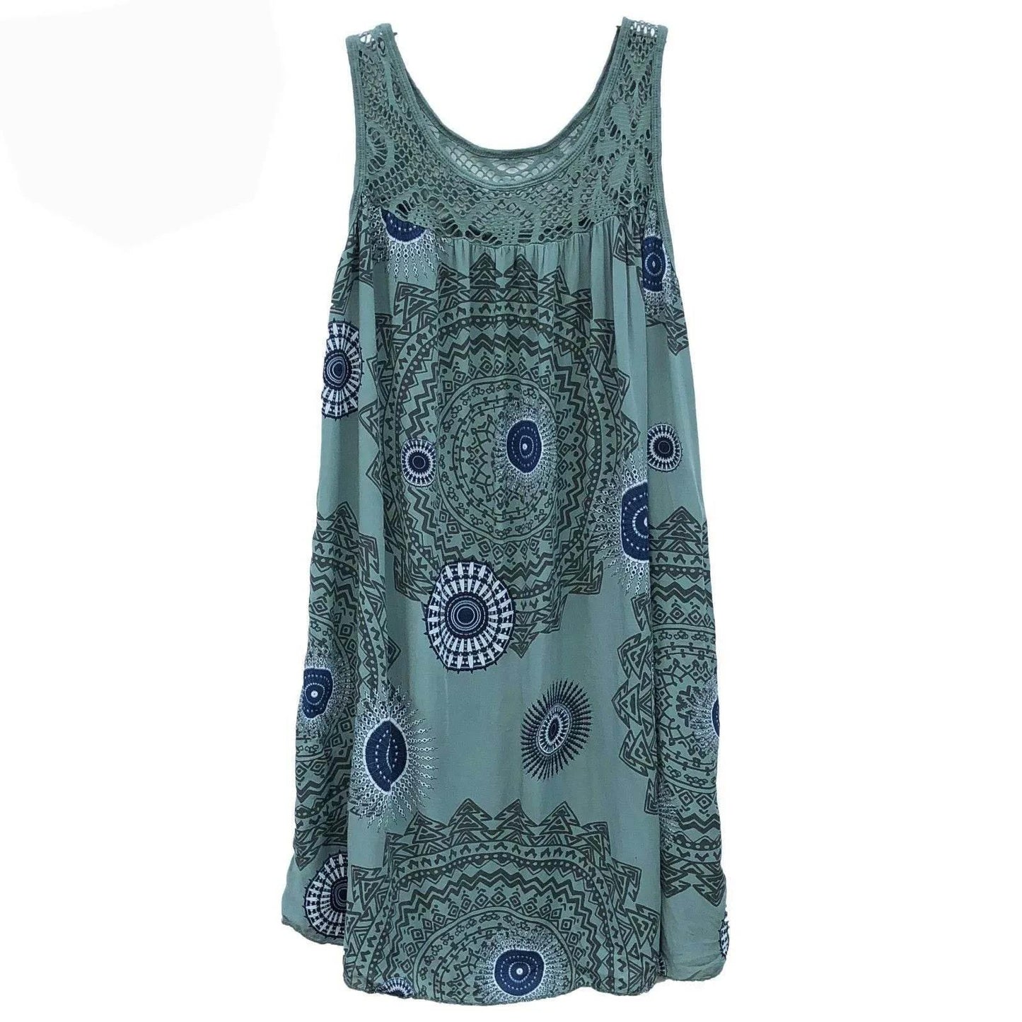Women's clothing summer sleeveless camisole dress lace print sleeveless large swing loose sexy dress long skirt plus size - Empire P.E