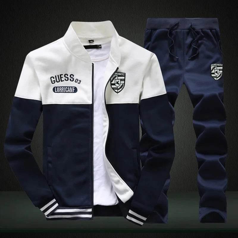 2024 New Men's Tracksuit Fleece Jacket and Sweatpants 2 Piece Set - Empire P.E