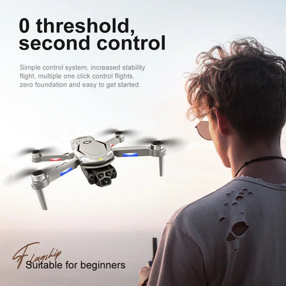V888 Brushless Drone 8K Professional HD Triple Camera - Empire P.E