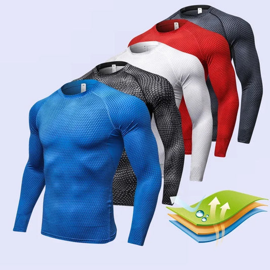 Men's Fitness Long-Sleeved Shirts - Empire P.E
