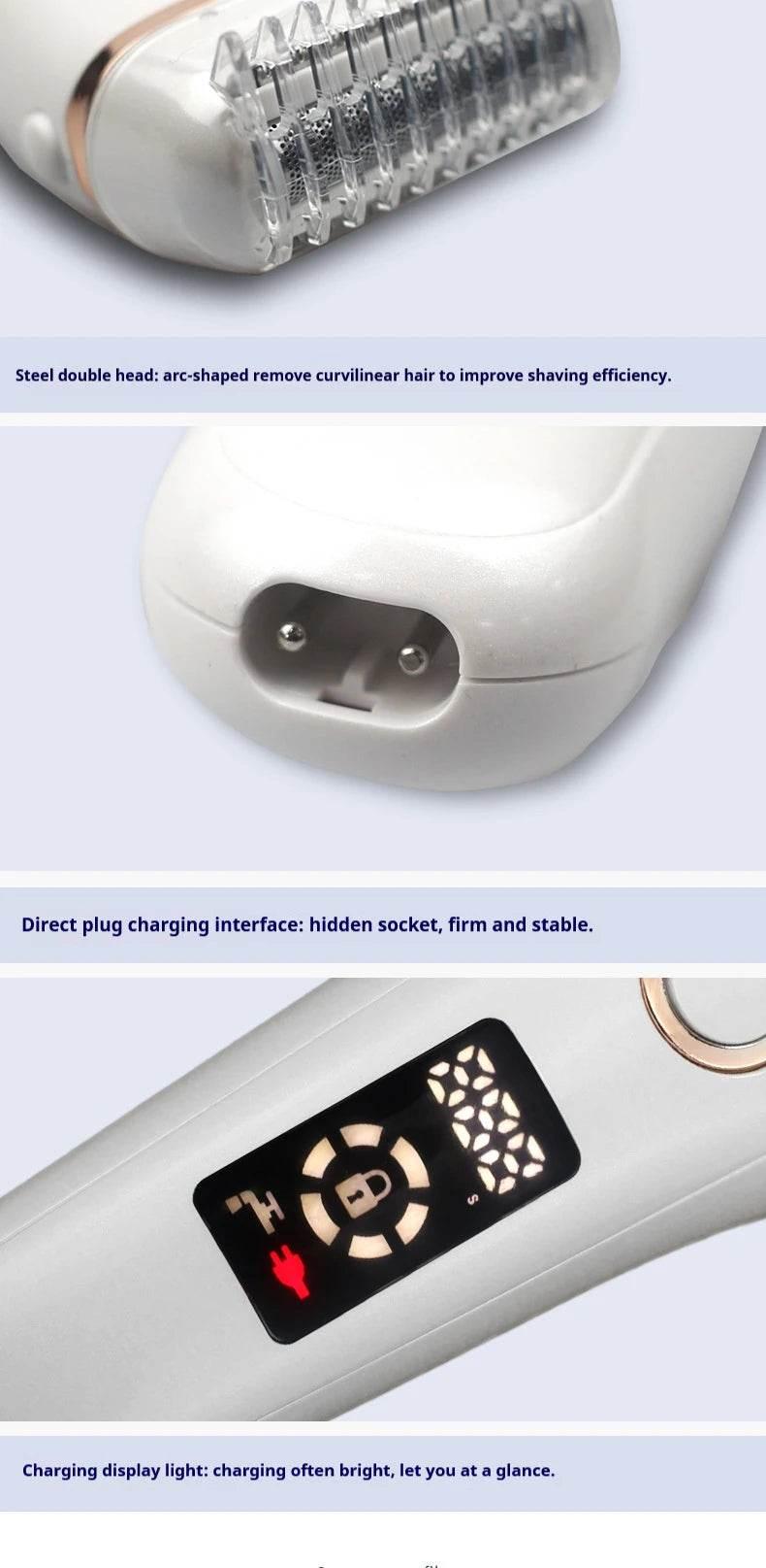 Electric Razors for Women Face Shaver Facial Hair Removal Painless Shaving Knife Body Trimmer for Arm Hands Leg Bikini Epliator - Empire P.E