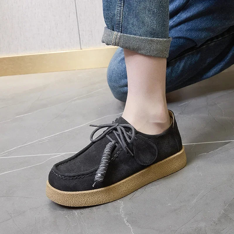Retro Casual Suede Leather Loafers