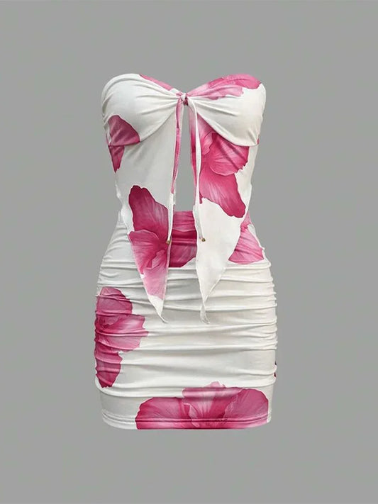 Sexy Slim Fit Short Skirt 2-piece Set