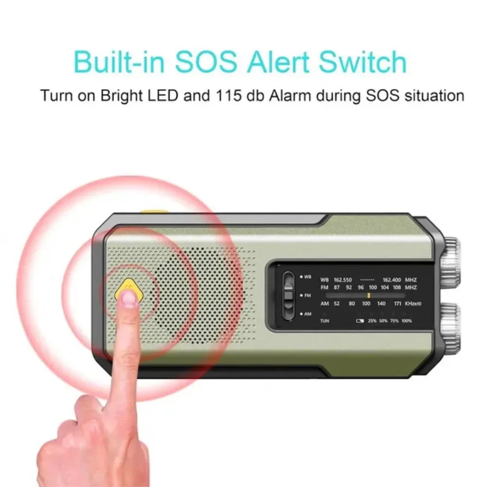Weather Radio Emergency Multifunctional Radio FM AM WB Hand Crank - Empire P.E