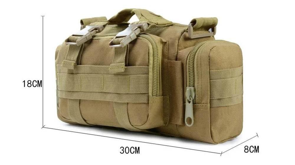 Outdoor Hiking Waist Bag 600D Waterproof Oxford Climbing 3P Chest Shoulder Bags Tactical Fishing Camping Pouch Pack - Empire P.E