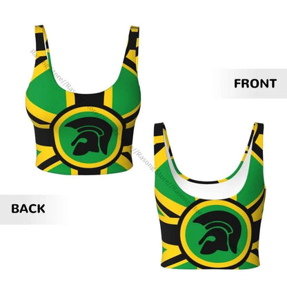 Sports Bra Women Running Yoga Clothes Vest Jamaica Kingdom Flag Gathering Fitness Vest - Empire P.E