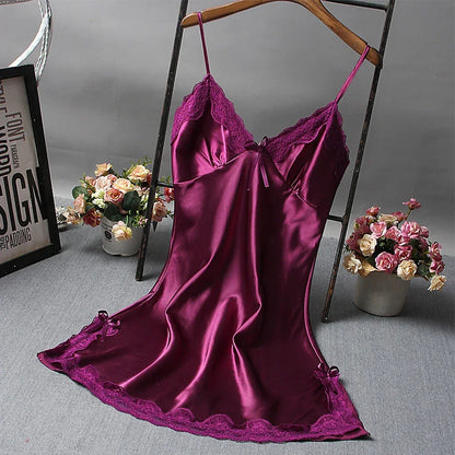 Sexy Lace Patchwork NightDress
