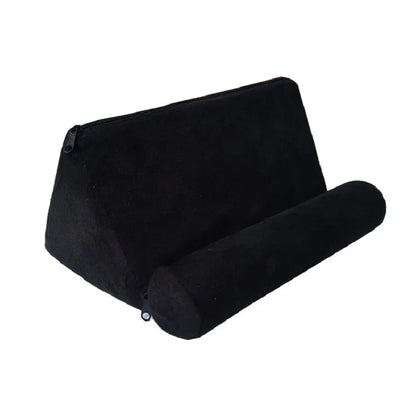 Pillow flat tablet holder supports the bed
