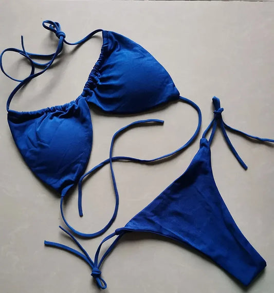 Summer Sexy Bikini set Push-up padded Bra Thong Split Swimwear - Empire P.E