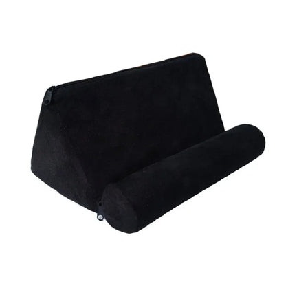 Pillow flat tablet holder supports the bed