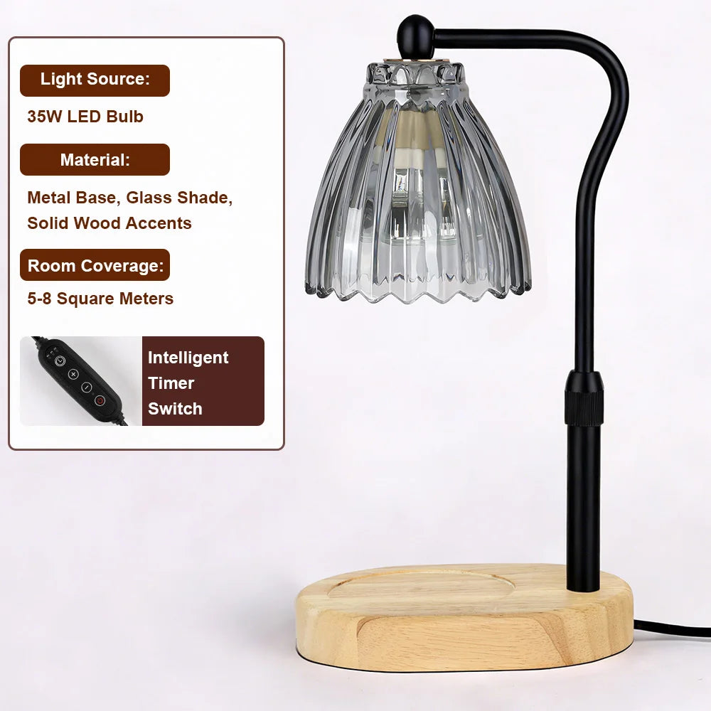 Candle Warmer Lamp with Timer Dimmable Wax Warmer Lamp