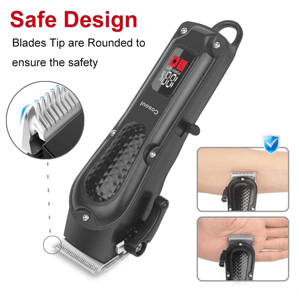 Cosoul Hair Clipper Compact Size LED Display Hair Length Adjustable - Empire P.E