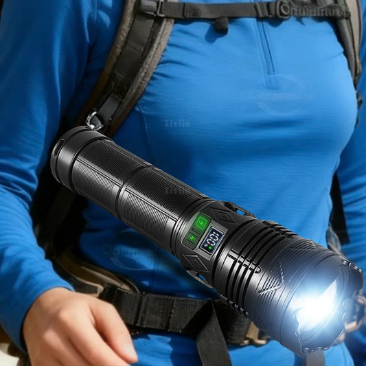 Most Powerful LED Flashlight USB Rechargeable Tactical Torch Light