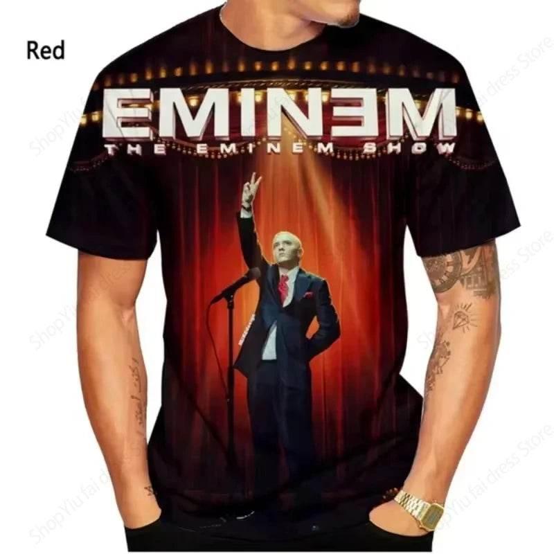 Men's Tshirt Rapper EMINEM 3d Print T-shirt Men Women Fashion T-shirts Kids Hip Hop Tops Tees Rock Rap Tshirt Summer - Empire P.E