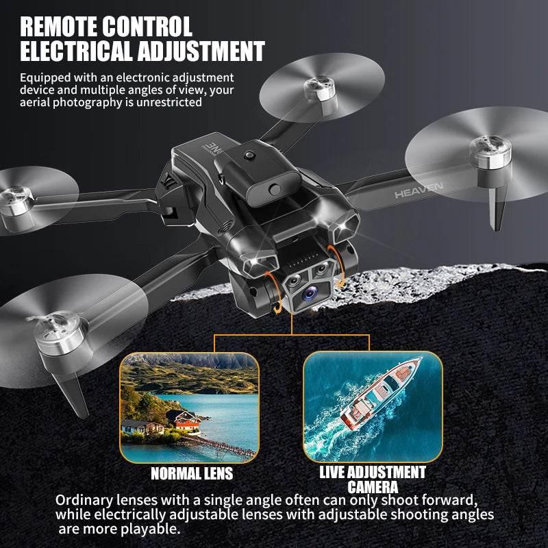 Drone aerial view brushless motor with obstacle avoidance optical flow foldable quadrotor foldable remote control airplane toy - Empire P.E