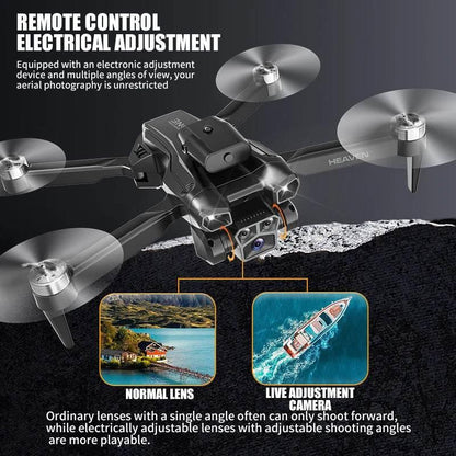 Drone aerial view brushless motor with obstacle avoidance optical flow foldable quadrotor foldable remote control airplane toy - Empire P.E