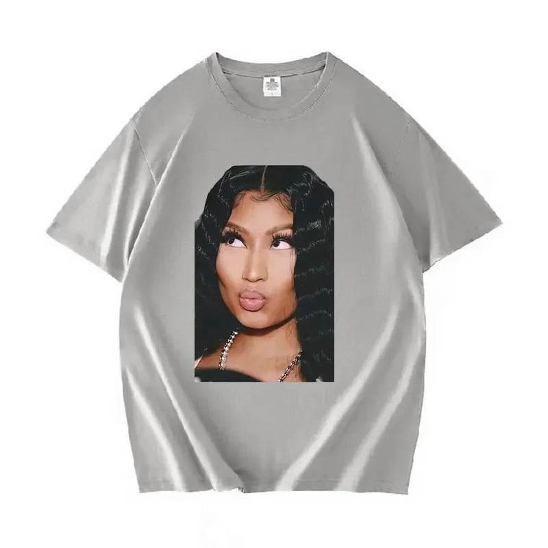 Funny Nicki Minaj Meme pattern Tshirt for womenhip-hop fashionretro rap Tshirtoversized Tshirt street wear - Empire P.E