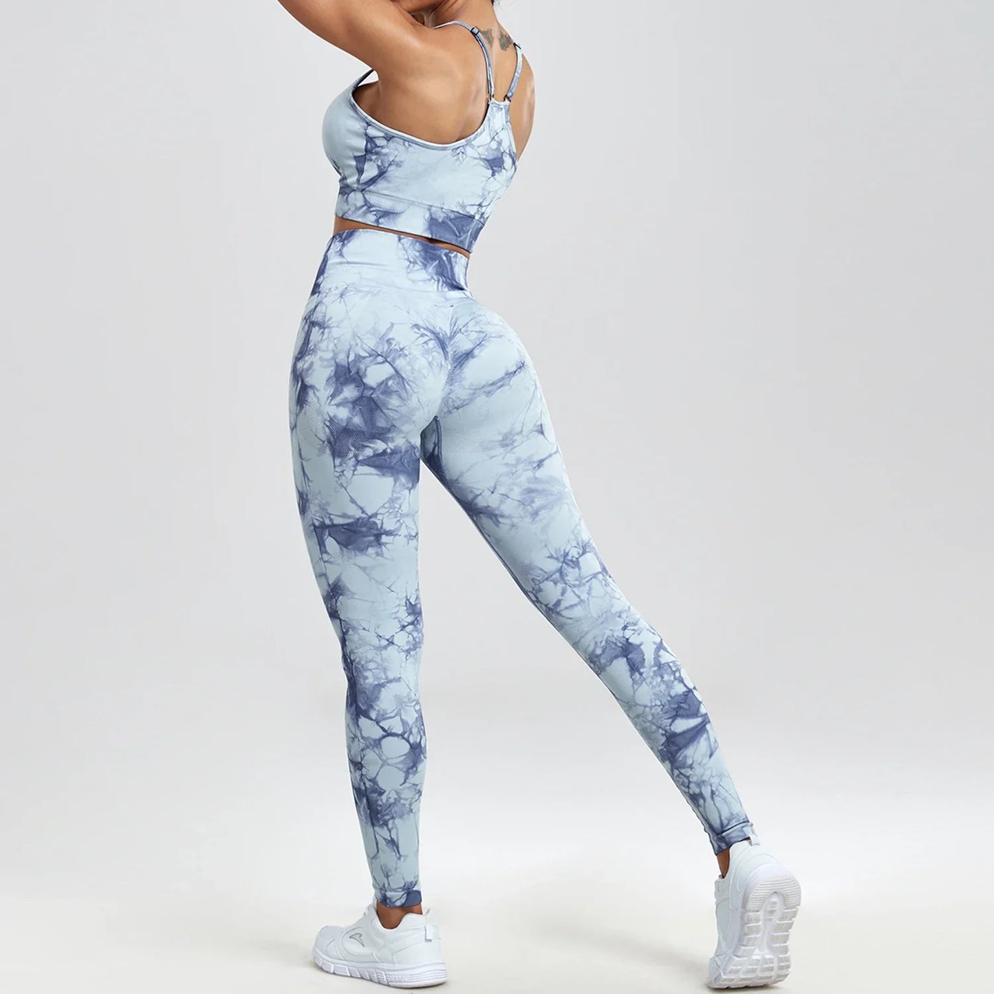 1/2/3/PCS Tie Dye  Seamless Women Pants Sets