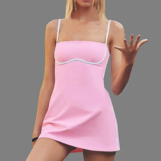 Golf Tennis Dress with Pad Sports Set Yoga for Women Workout Pickleball Clothing Badminton Skorts Activewear - Empire P.E