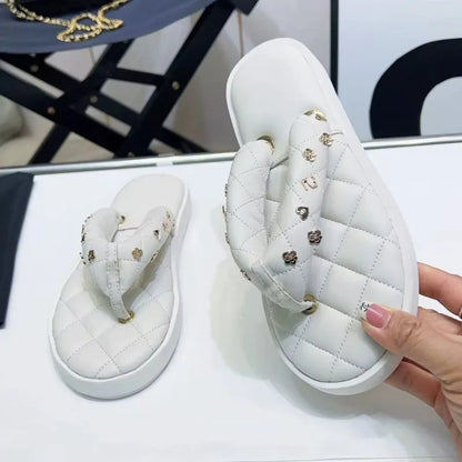 women's  luxury designer   flip flops