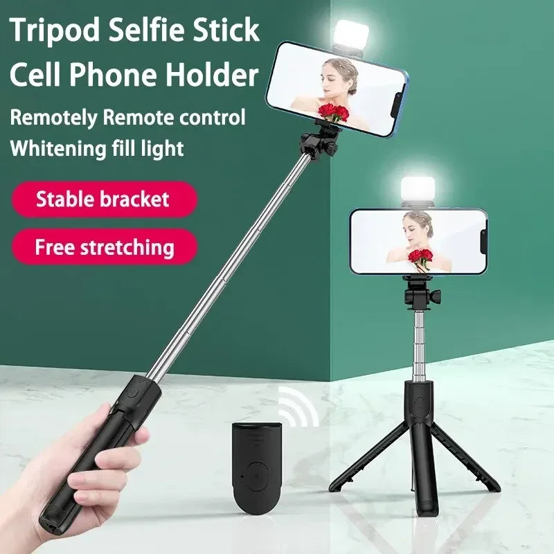 Selfie Stick Telescopic Travel Handheld Tripod Phone Stand