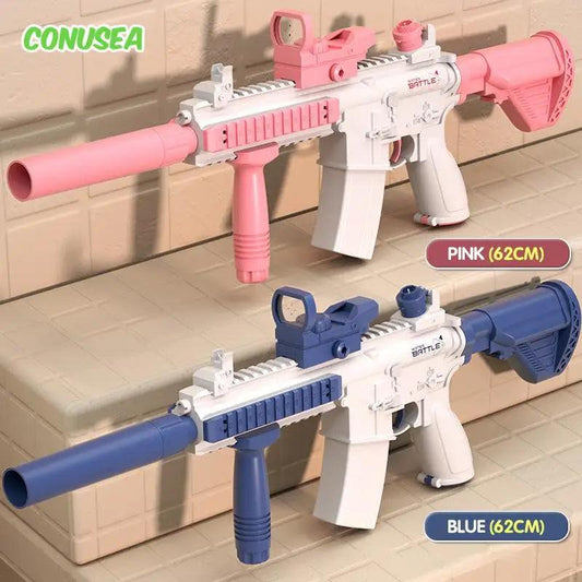 Electric Water Gun Pistol 10M Long Range Portable Guns M416 Children Summer Beach Outdoor Fight Shooting Toys for Boys Kid Games - Empire P.E