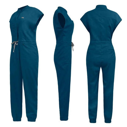 New Jumpsuits Medical Scrubs Uniform Short Sleeve